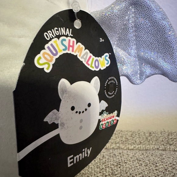 🇺🇸 8" SNOWMAN ⛄️ EMILY BAT SQUISHMALLOW SELECT SERIES With Stains - Picture 2 of 7